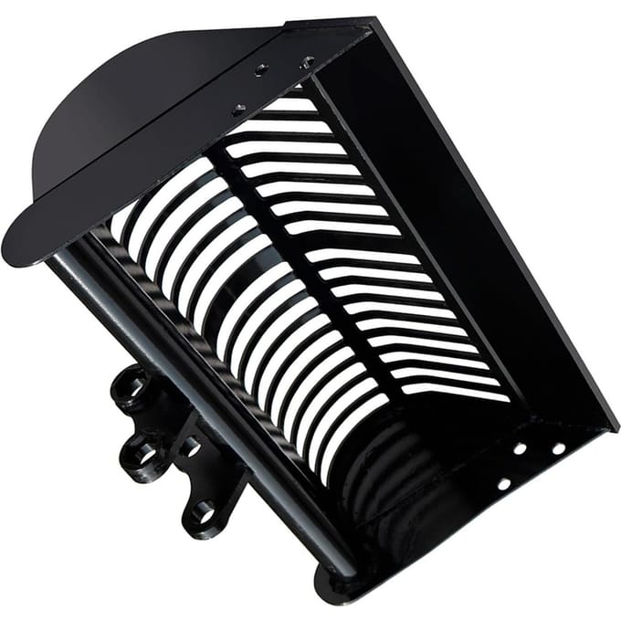 Mini Graafmachine Zeefbak 600mm 23.6 Inch Breedte Zeefbak voor Zand Grond Rots Filtratie black