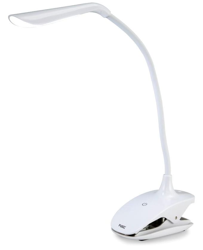 Fysic Leeslamp met LED verlichting - Oplaadbaar via USB - Leeslampje met klem - FL-11 - Wit