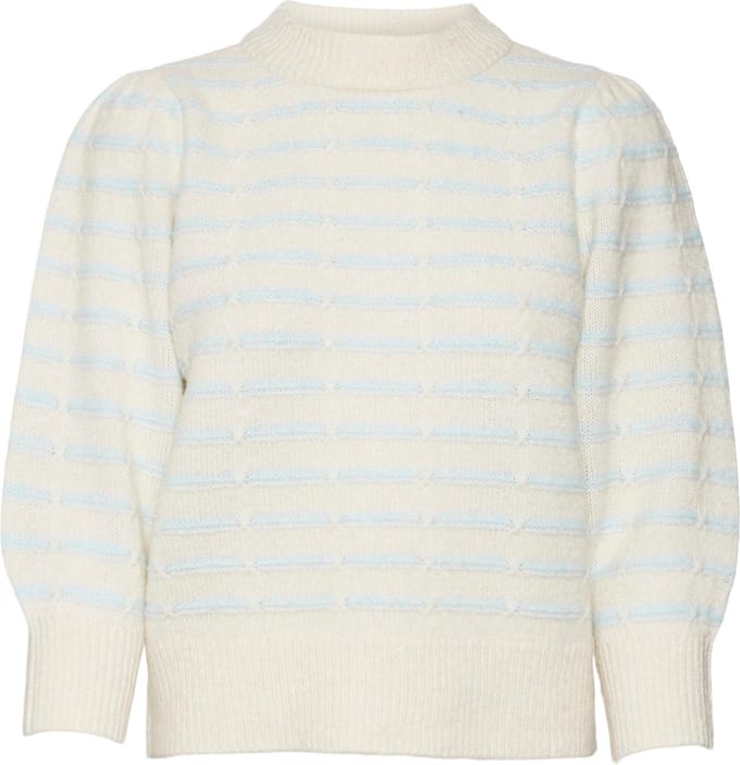 Vero Moda VmLeonor 3/4 O-Neck Pullover Birch WIT M