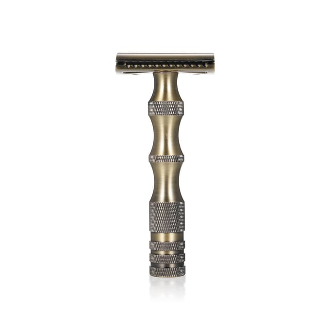 Man's scheermes Vintage handmatige scheermes Double-Edge veiligheidsscheermes brons