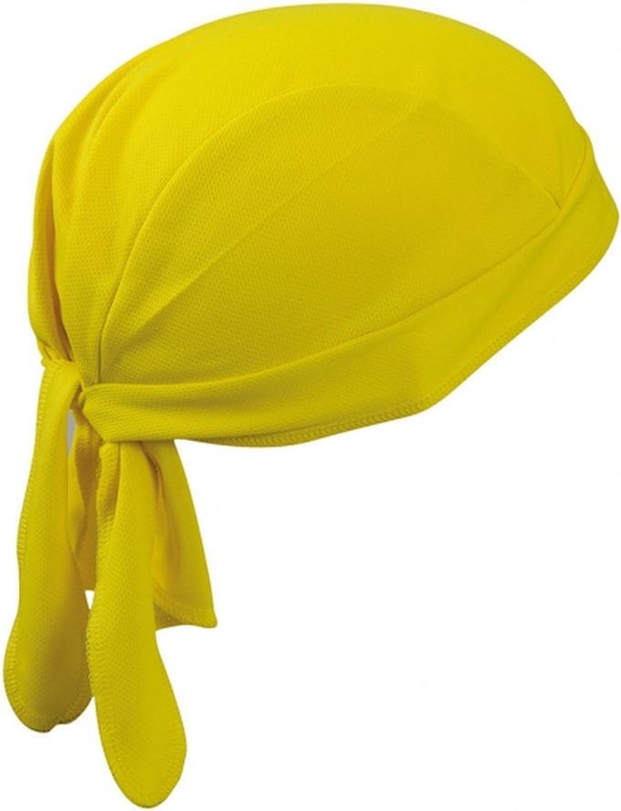 Myrtle Beach sport bandana - geel - hoofddoek - polyester - volwassenen