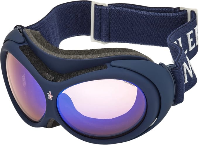 Moncler ML0130 91X Skibril Zonnebril - Dames - Heren - Blauw