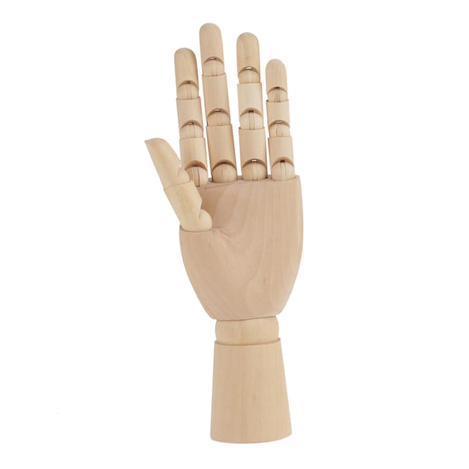 Vrouwen Hand Lichaam Kunstenaar Model Gelede Gearticuleerde Houten Sculptuur Mannequin Houten (#3) left hand beige