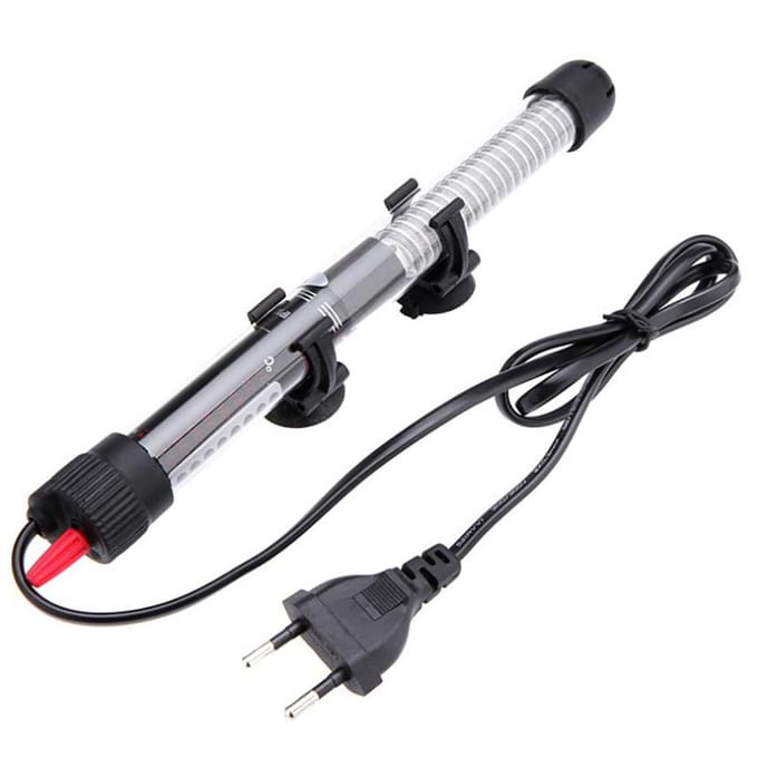 50W Aquariumverwarmer Vissenkom Waterverwarmer Automatische Constante Temperatuur voor Zoetwater Zoutwater zwart