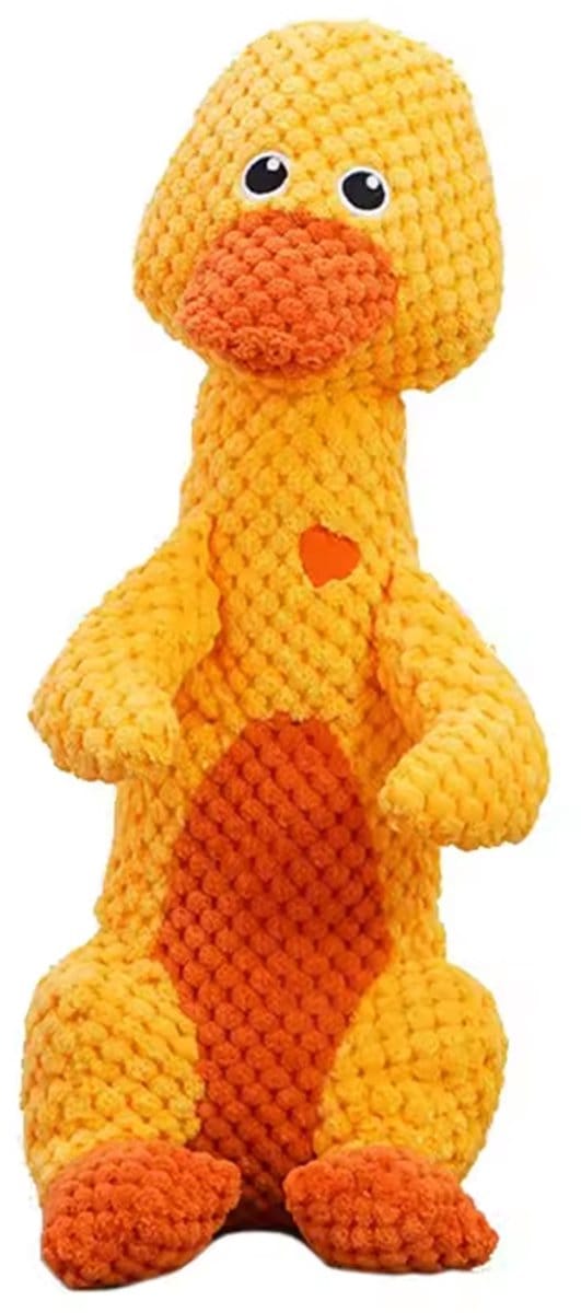 Hondenknuffel Eend - Stevig - Sterk - Piepend - Grappige Vorm - Zeer Sterk