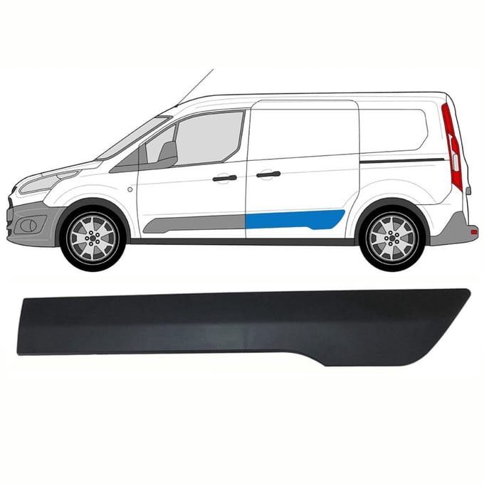 Sierlijst schuifdeur voor Ford Transit Connect 2013-2022 / Links