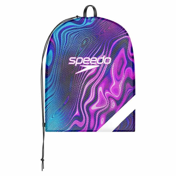 Speedo Mesh Tas XL Team Printed Zwart/Paars