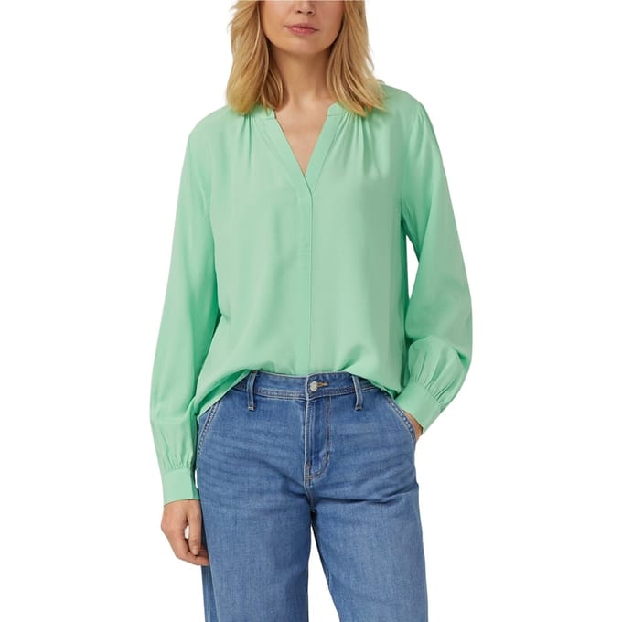 s.Oliver Blouses Green Taglia: 38 | Maglie a manica lunga Outlet | Donna | Verde