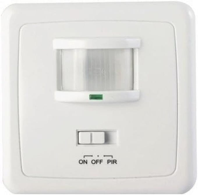 Bewegingssensor 140° voor inbouw met LED Ondersteuning en Regelbare Reactietijd