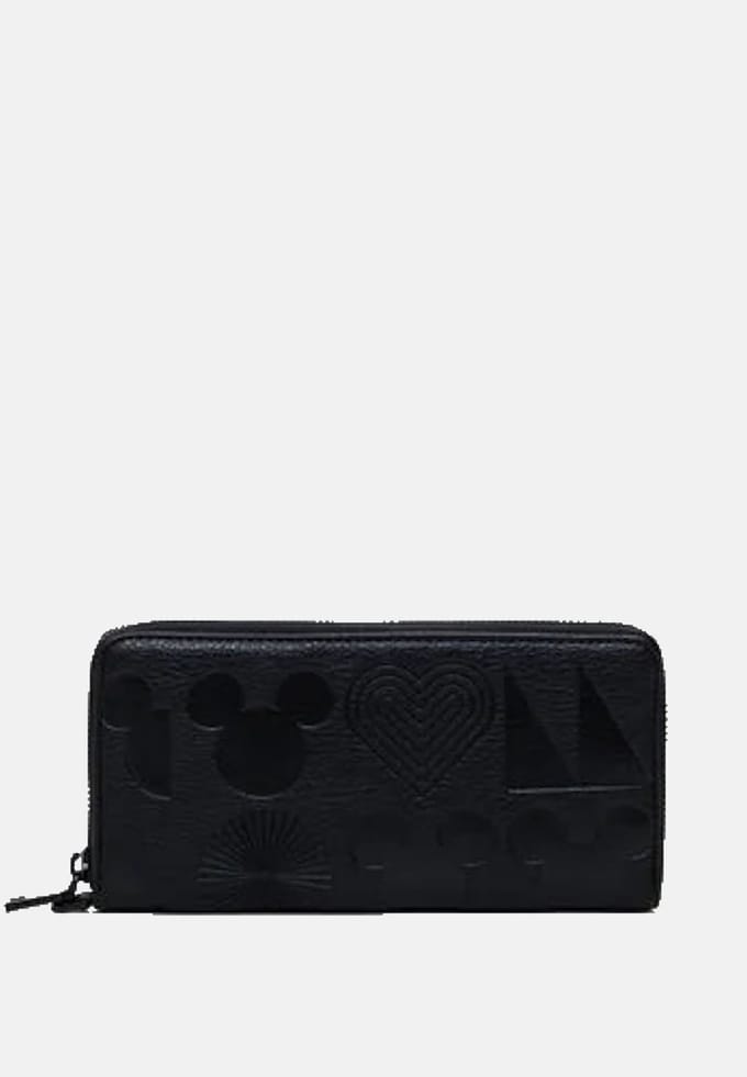 Desigual Portemonnee All Mickey Fiona Wallet Black Zwart