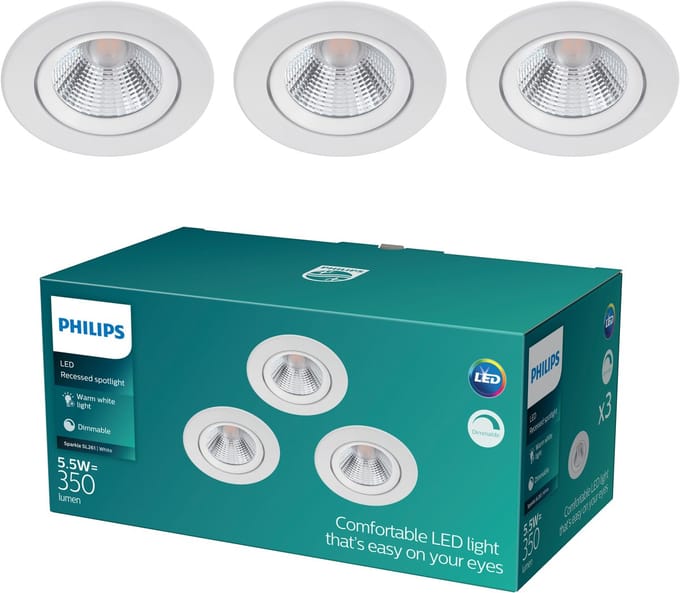 Philips SPARKLE SL261 RD 070 5.5W 27K W HV R 3p