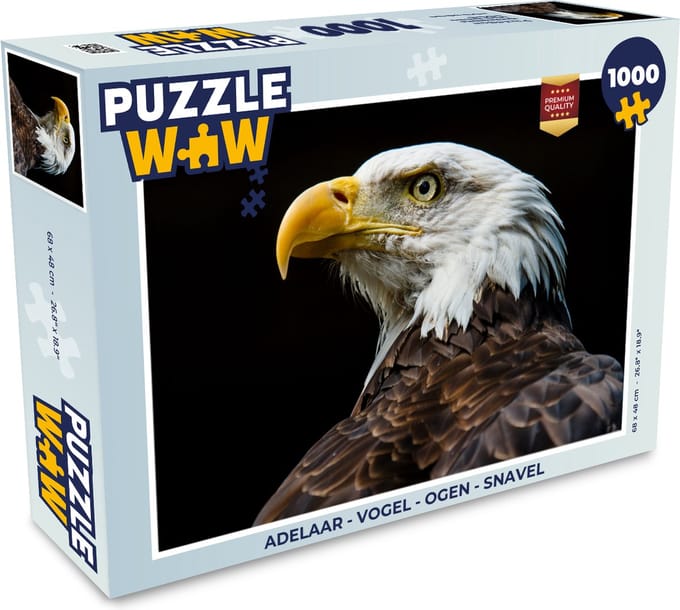 Puzzel Adelaar - Vogel - Ogen - Snavel - Legpuzzel - Puzzel 1000 stukjes volwassenen