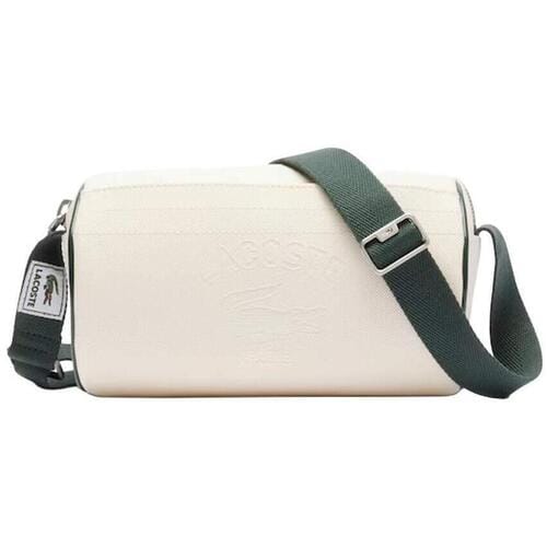 LACOSTE Schoudertas Roll Bag Farine Sinople Crème