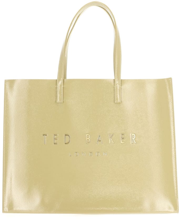 Ted Baker schoudertas Crikon Crinkle Icon Bag Yellow mosterdgeel