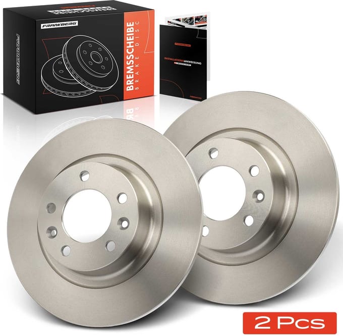 Frankberg 2x Remschijven Achteras voor Peugeot 407 Coupé 6C