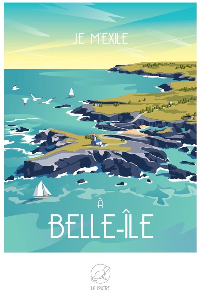 La Loutre puzzel Belle-Île 1000 stukjes legpuzzel eiland.