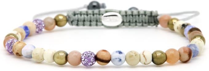 Karma Armband Spiral Purple Touch Lilac Crystal