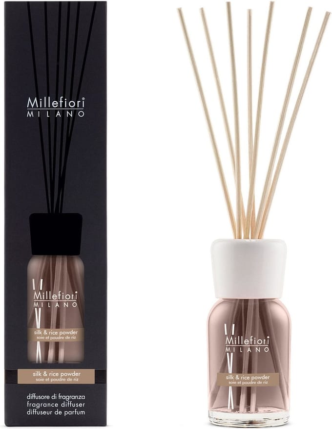 Millefiori Milano Geurstokjes 100 ml - Silk & Rice Powder