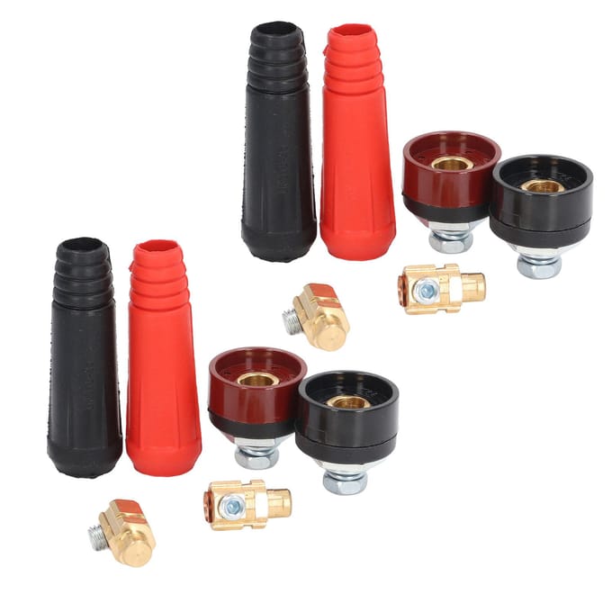 12 Stuks Las Kabel Paneel Connector Snelkoppeling Stekker Stopcontact Set Kit voor Voeding