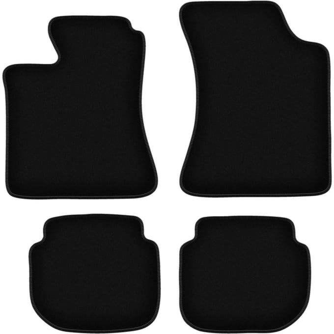 BASIC zwarte veloursmatten voor: Volvo 440 / 460 sedan (1988-1996)