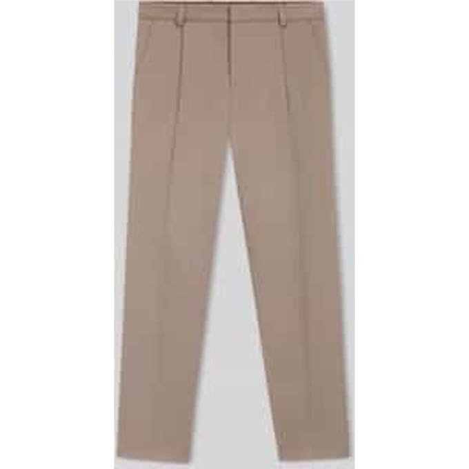 Slim fit bandplooibroek van katoenmix model 'GENRICH'