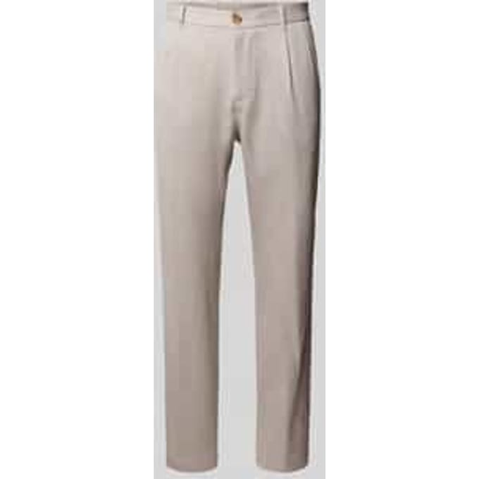 regular fit pantalon van viscosemix model 'Lester'