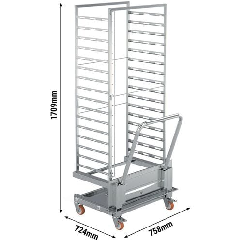 GGM Gastro Gestellwagen - für 20 Tabletts GN 1/1 - passend für KDTV2011 & KDMV2011