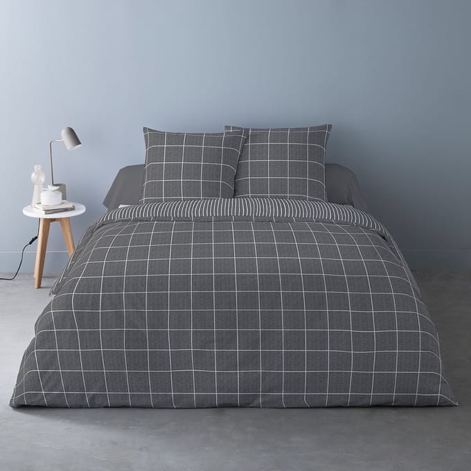 Dekbedovertrek Flanel - Winter - 240 x 220 cm - Ehcon Antracite