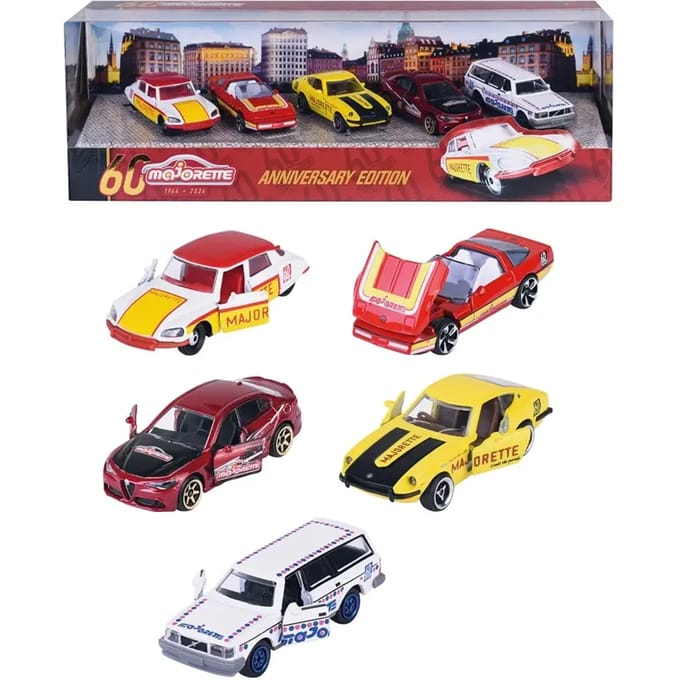 Majorette Auto Anniversary Edition 5 stuks Kant-en-klaar model Personenauto (model)