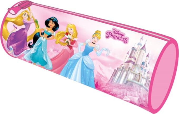 Princess Etui - Pennenetui voor Kind - Rond - Roze - Pennenzak