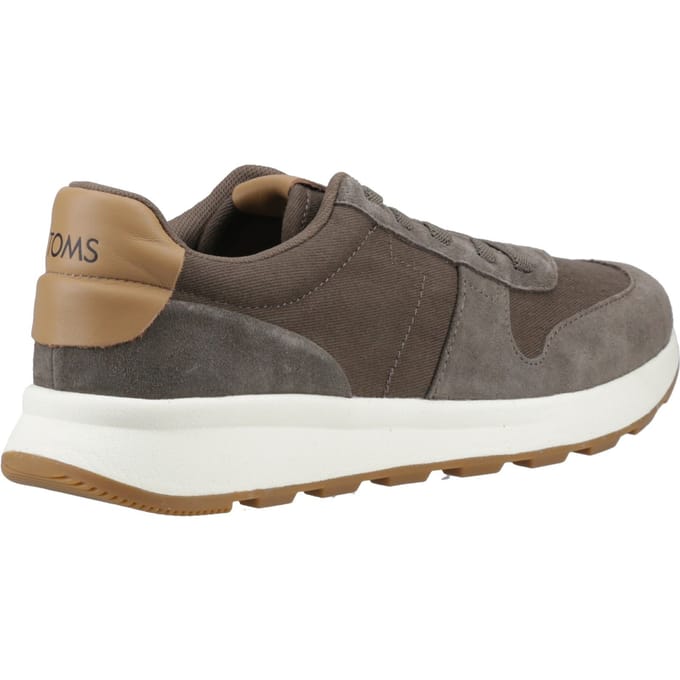 TOMS TRVL Lite Retro Leer Heren Olijf Trainers