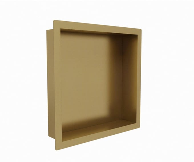 FugaFlow Eccelente Acces Inbouwnis - 30x30x10cm - Geborsteld messing