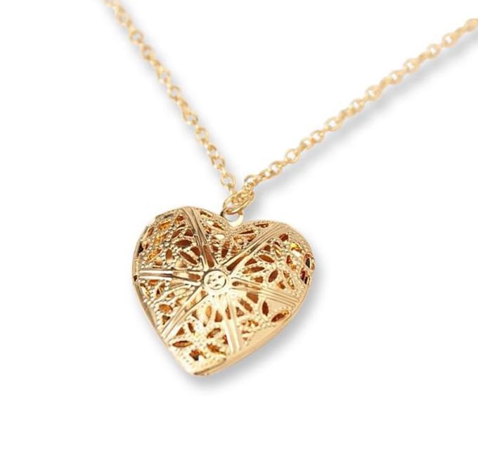 Montebello Ketting Briolla G - 925 Zilver Verguld - Hart - ∅25mm - 45cm