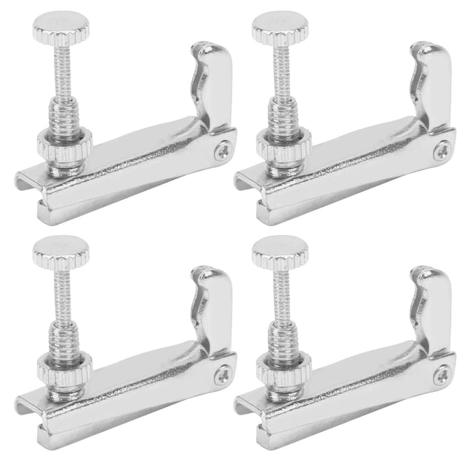 4 Stuks Viool Fijnstemmers 34?44 Cello Snaar Gereedschap Vervanging Instrument Accessoires Zilver zilver