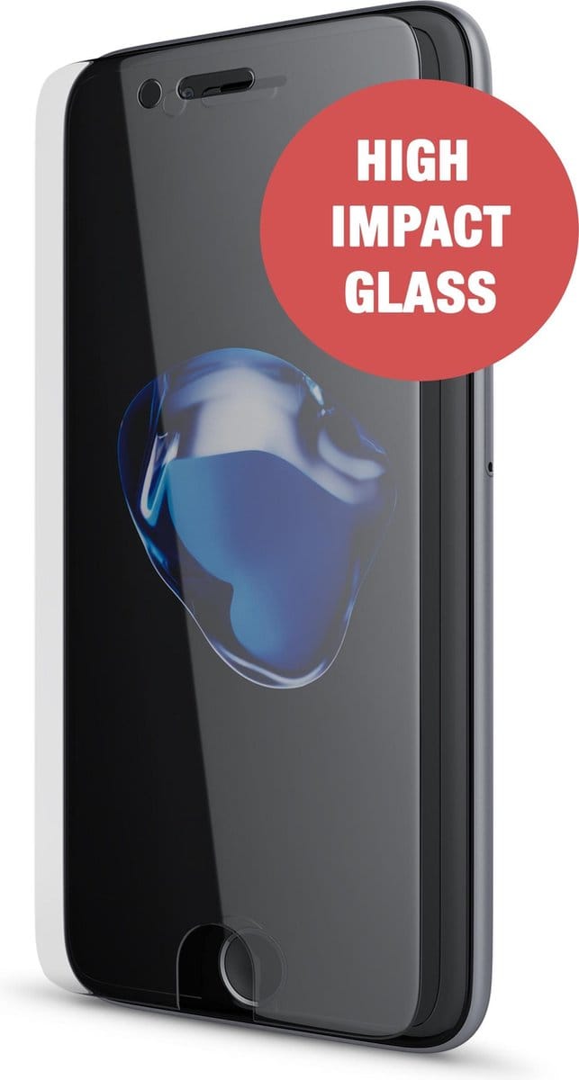 BeHello iPhone 8  7  6s  6 and iPhone SE Screenprotector Tempered Glass - High Impact Glass