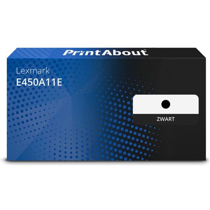 PrintAbout huismerk Toner E450A11E Zwart Geschikt voor Lexmark