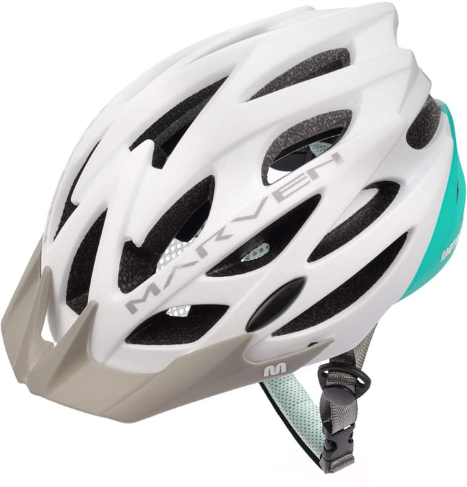 Meteor - Fietshelm - Marven S 52-56 cm wit/mint