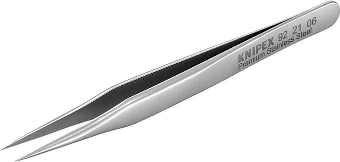 Knipex 92 21 06 Precisiepincet 1 stuks Spits, fijn, extra dünn 80 mm