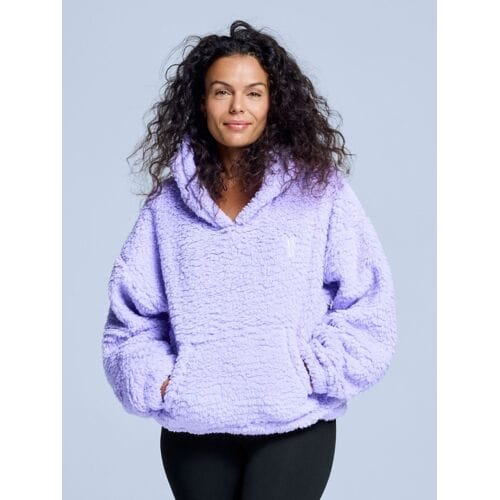 Poederbaas Fluffy Hoodie Dames - Four Seasons Lila - Maat M