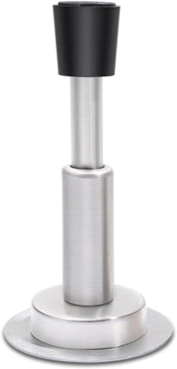 Deurstopper - Veer Stopper - Deur Open Houden - Hydraulische Demping - 15x15x15 cm - Zilver