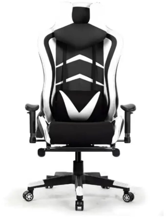 Gaming chair wit-zwart