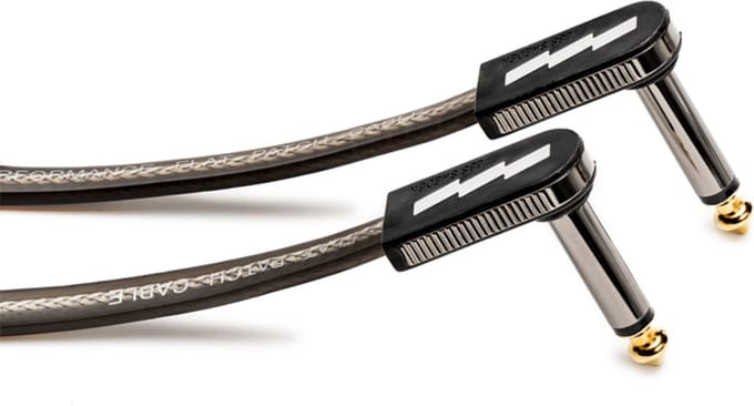 EBS PCF High Performance - Patchkabel - Plat - Jack 6,3 mm Haaks - 24K Verguld - 28 cm