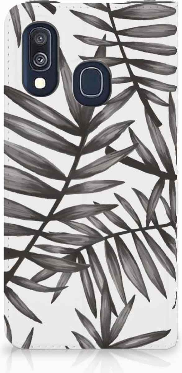 Samsung Galaxy A40 Smart Cover Leaves Grey