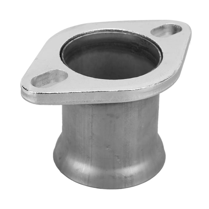 2 Bouten Uitlaatflens 3in RVS Pijp naar 2.5in Downpipe Turbo Uitlaat Adapter gray