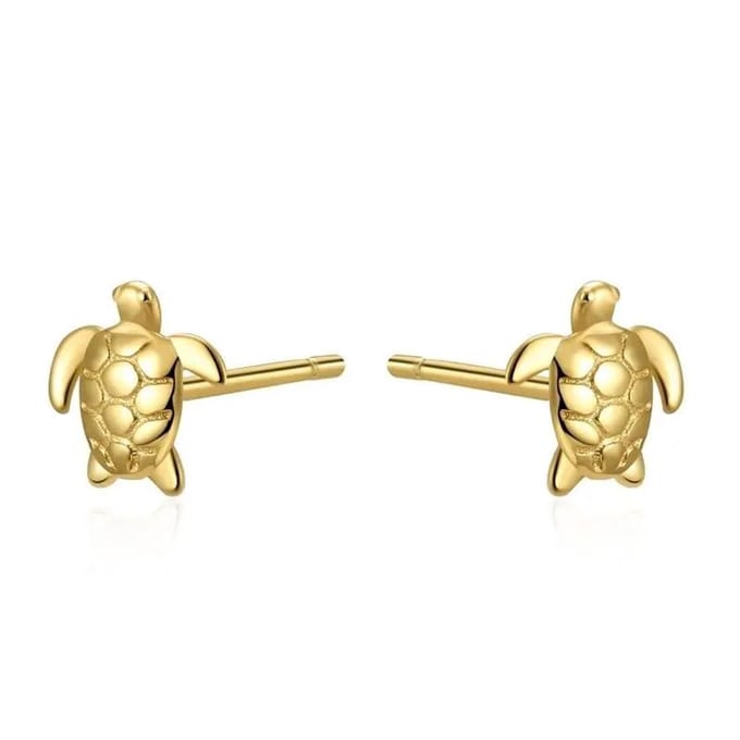 Oorbellen schildpad - meisje - vrouw - goud kleurig - ear party