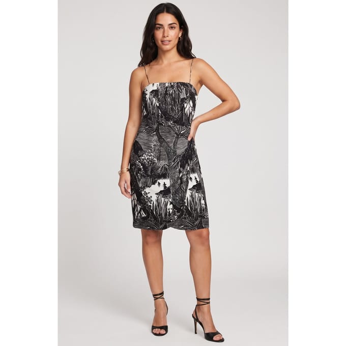 ARKET Grindelia Aop Dress White Taglia: 36 | Abiti Midi Outlet | Donna | Bianco