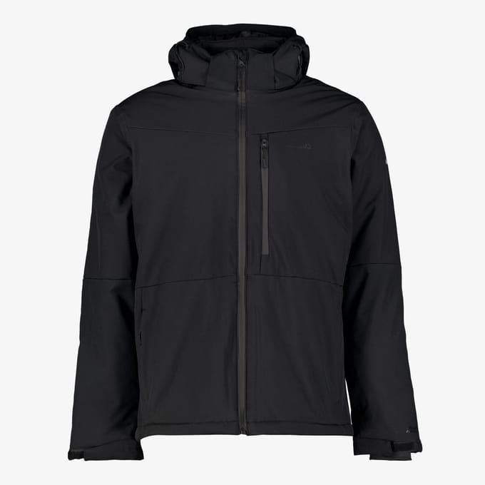 Mountain Peak heren softshell ski-jas 10000 mm waterkolom - Zwart - Maat M