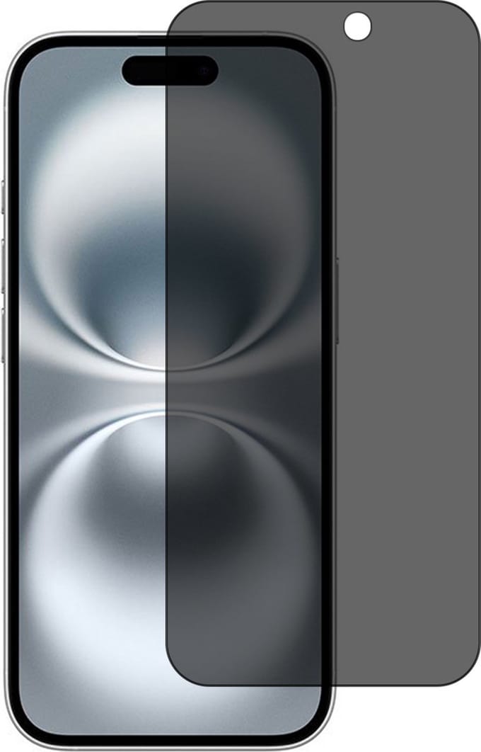 Privacy Screenprotector Geschikt voor iPhone 16 Plus screenprotector Privacy - Arara tempered glass van - gehard glas