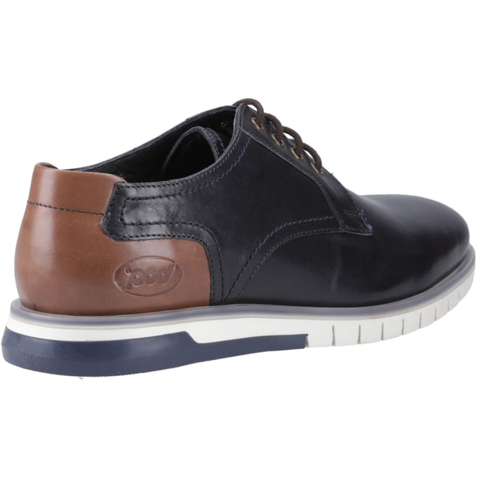 Pod Cillian Leer Heren Navy Veterschoenen