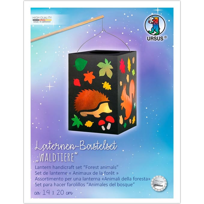 Lantaarns knutselset "Bosdieren"